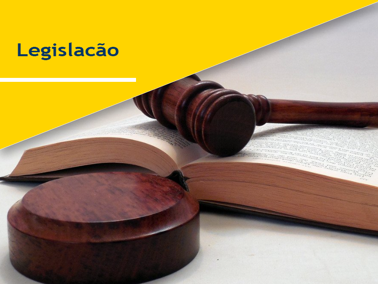 Legislação. Martelo de madeira sobre livro aberto com páginas brancas. Base do martelo em madeira ao lado do livro 