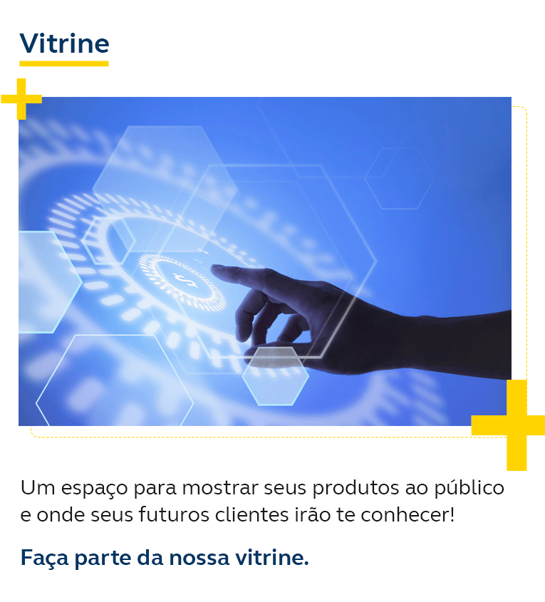 Cliente prestes a clicar e ter acesso às vantagens do Sistema Vitrine.