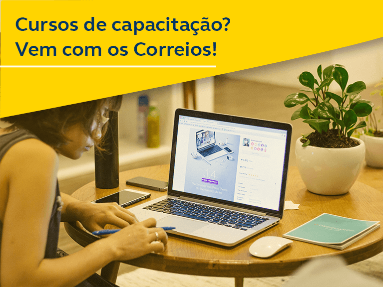 Cursos de capacitação? Vem com os Correios!