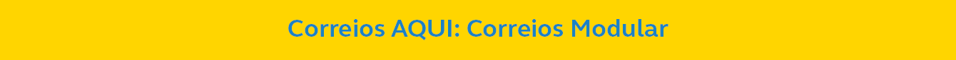 faixa correios modular
