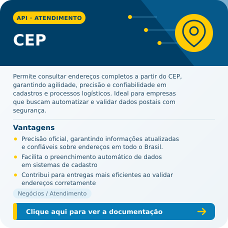CEP - Correios API e API do Correios Card Cep.png
