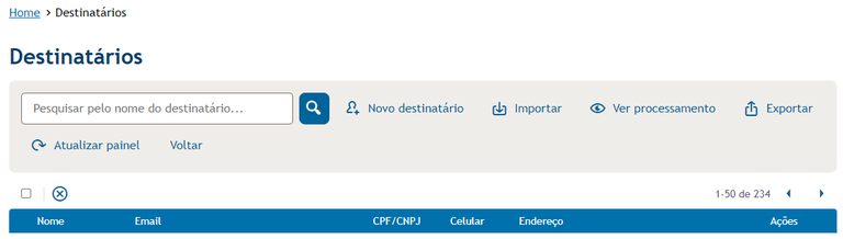 Destinatários