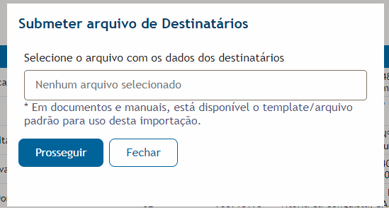 Submeter arquivo
