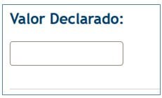 valor declarado (1)