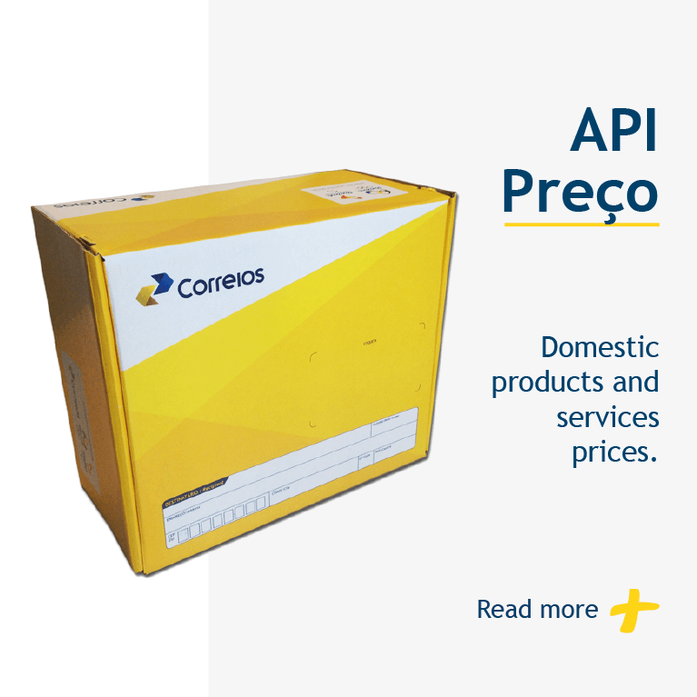 API Preço Domestic products and services prices. Read more yellow mailbox