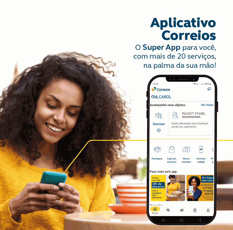 banner app correios mobile