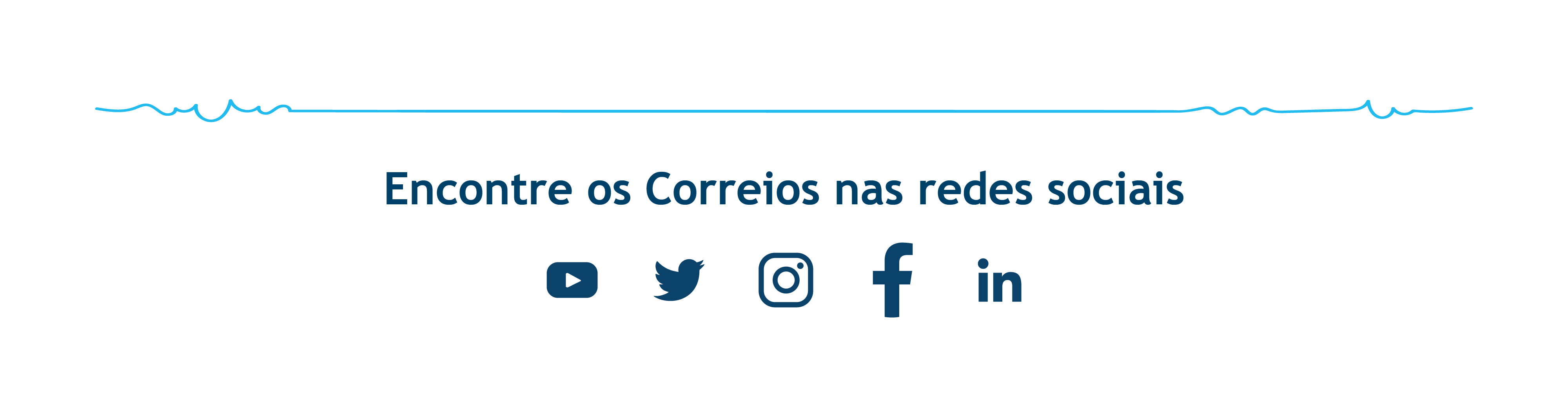 Encontre os Correios nas redes sociais
