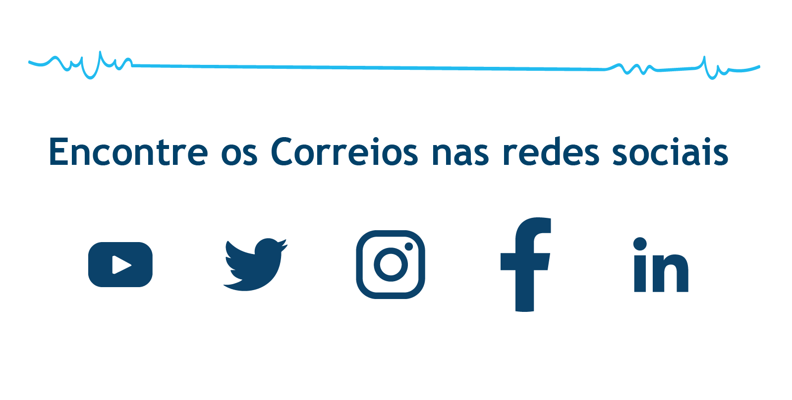 Encontre os Correios nas redes sociais