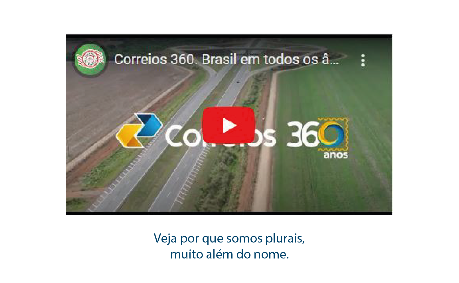 Acesse o Vídeo Correios 360 anos