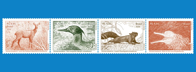 Selo - Animais Brasileiros