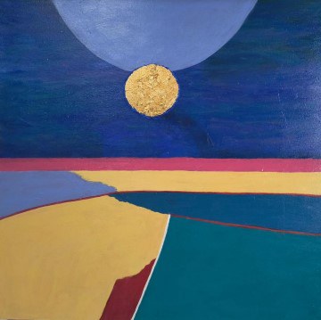 Arte do Cotidiano O Folder apresenta uma imagem abstrata e bem colorida.