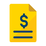 Ícone suporte financeiro Ícone suporte financeiro