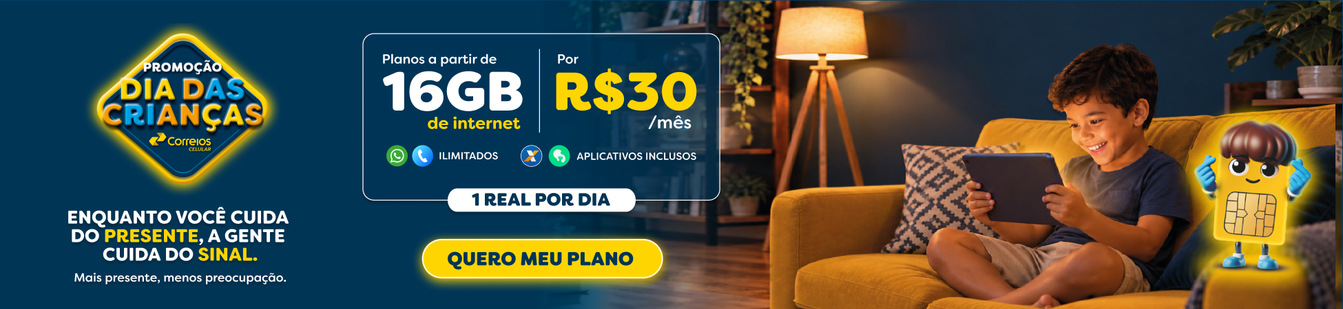 Correios Celular - Promoção Dia das Crianças