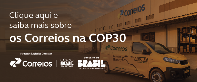 cop30 mobile Clique aqui e saiba mais sobre os Correios na COP30
