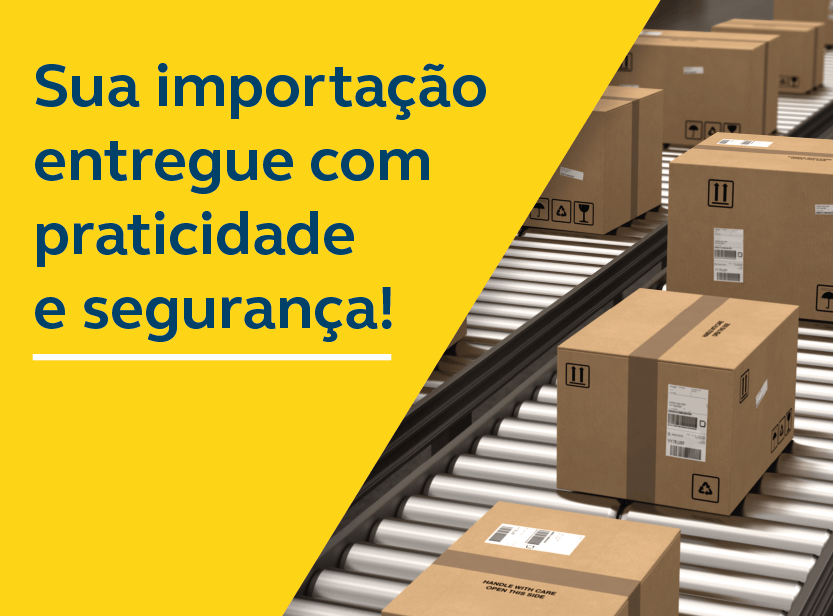 Sua importação entregue com praticidade e segurança! - Foto de esteira com encomendas passando por raio x