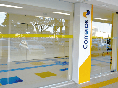 busca correios imagem da fachada de uma agência dos Correios